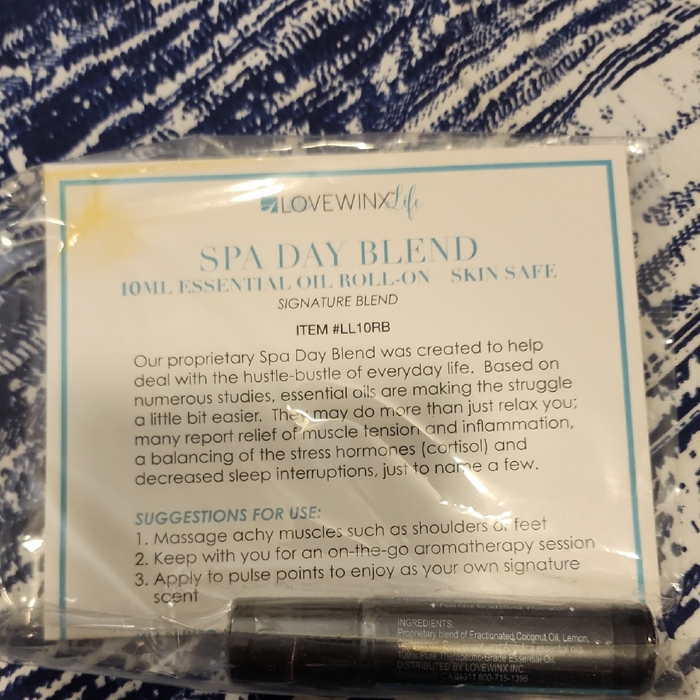 Spa Day Blend Essential Oil Roll-On - Black